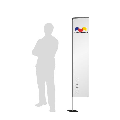 Beachflag Rechteck | Small (200 cm) | einseitig bedruckt