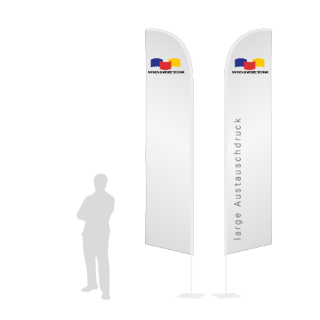 Beachflag Wind Austauschdruck | Large (400 cm) | beidseitig bedruckt