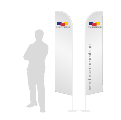 Beachflag Wind Austauschdruck | Small (260 cm) | beidseitig bedruckt