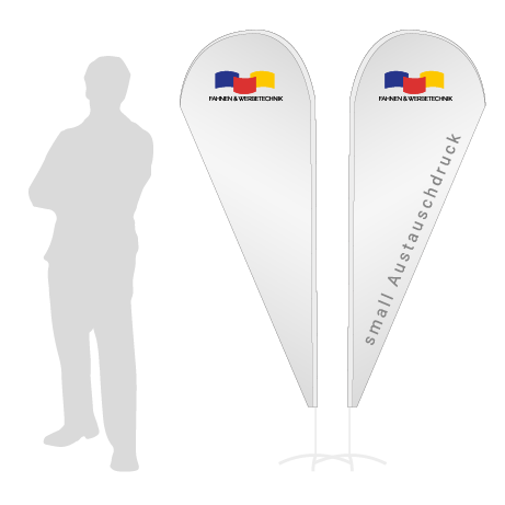 Beachflag Drop Austauschdruck | Small (210 cm) | beidseitig bedruckt