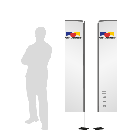 Beachflag Rechteck | Small (200 cm) | beidseitig bedruckt